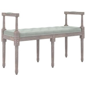 vidaXL B&auml;nk ljusgr&aring; 110x40x70 cm sammet