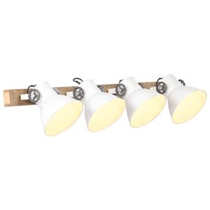 vidaXL Industriell v&auml;gglampa vit 90x25 cm E27