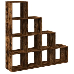 vidaXL Bokhylla/Rumsavdelare 4 hyllor 131,5x29x131,5cm konstruerat tr&auml;