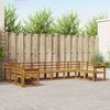 vidaXL Utomhussoffset 10 pcs Naturf&auml;rg Massivt Akaciatr&auml;