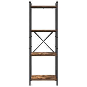 vidaXL Hyllsystem 40 x 30 x 119 cm Konstruerat tr&auml; R&ouml;kt ek