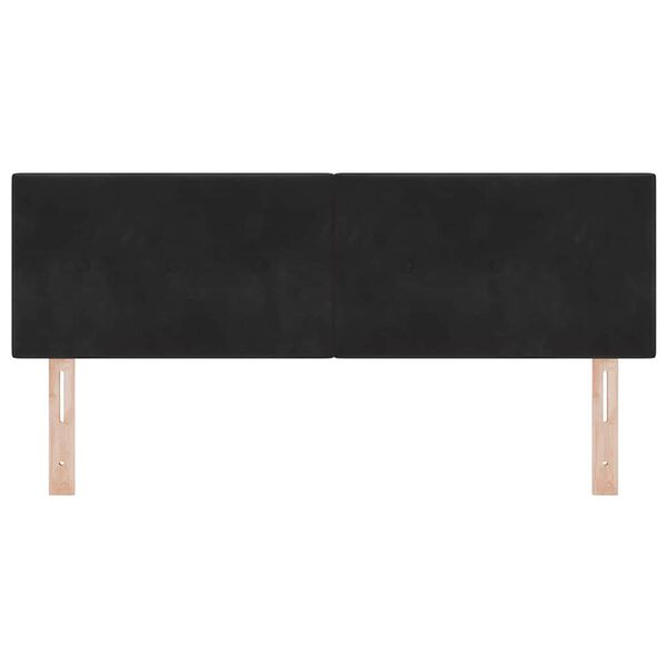 vidaXL Huvudgavel med huvudgavel Svart 144 cm Konstl&auml;der