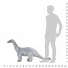 vidaXL St&aring;ende plyschleksak brachiosaurus gr&aring; XXL