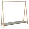 vidaXL Kl&auml;dst&auml;ll med hyllor 106x34x102 cm bambu