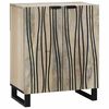 vidaXL Sideboard Vit 60 x 33,5 x 75 cm Massivt mangotr&auml;