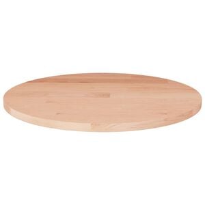 vidaXL Rund bordsskiva &Oslash;30x1,5 cm obehandlat massiv ek