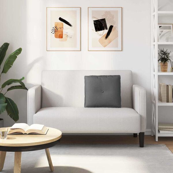 vidaXL Ryggkudde M&ouml;rkgr&aring; 50 x 19 x 45 cm tyg