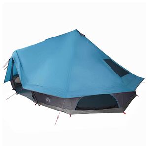 vidaXL Tipi T&auml;lt med tak med lagring Bl&aring; 680 x 430 x 270 cm taffeta