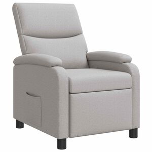 vidaXL Recliner Moln Gr&aring; Tyg