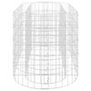 vidaXL Planteringsgabion galvaniserat j&auml;rn 120x50x50 cm
