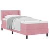 vidaXL B&auml;ddfj&auml;der med huvudgavel Rosa 200 x 80 cm Sammet