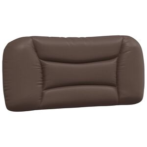vidaXL Headboard Cushion "Hvar" Brown 80 cm Faux Leather