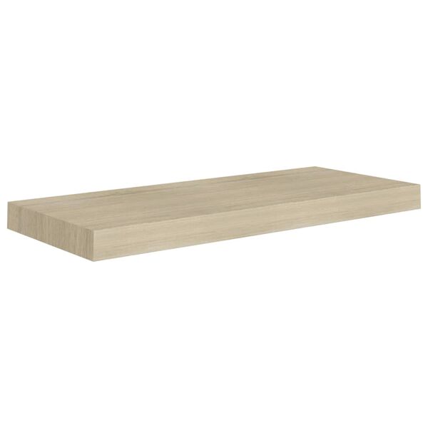vidaXL Svävande vägghylla ek 60x23,5x3,8 cm MDF