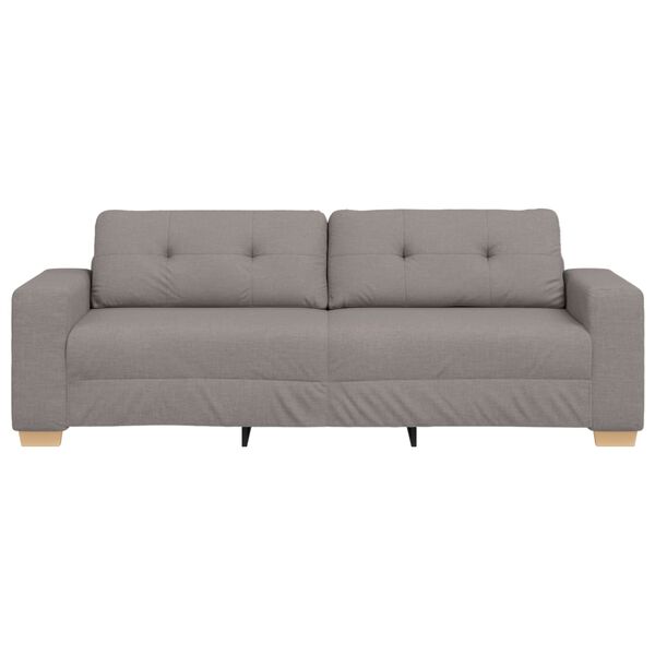vidaXL Soffa Taupe 221 x 78 x 80 cm tyg
