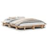 vidaXL S&auml;ngram utan madrass 120x200 cm massiv furu