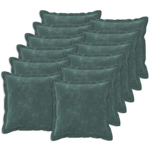 vidaXL Kudd&ouml;verdrag 12 st HOUTEN HavBl&aring; 40 x 40 cm Mikrofiber Fleece