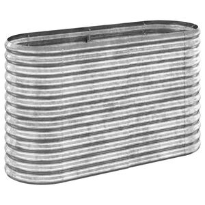 vidaXL Odlingsl&aring;da galvaniserat st&aring;l 114x40x68 cm silver