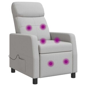 vidaXL Massagef&aring;t&ouml;lj Moln Gr&aring; Tyg