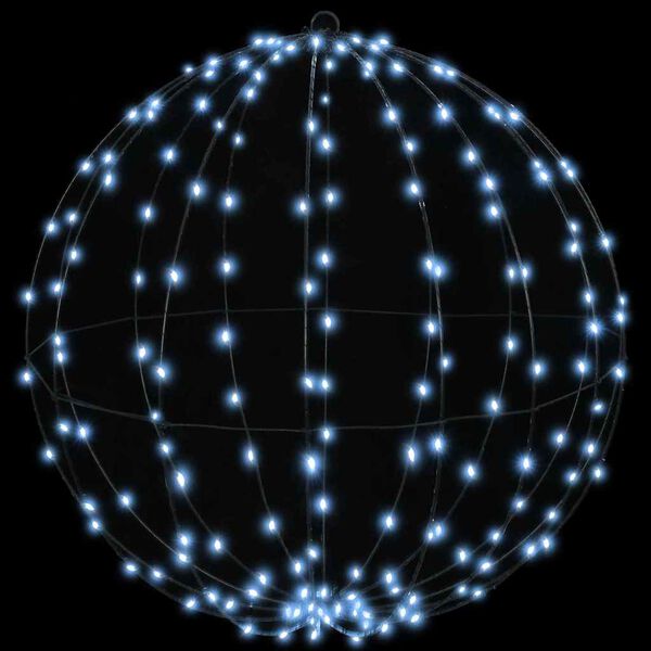 vidaXL Ball med 384 LED-lampor 2 pcs Kallvit 60 cm Metall