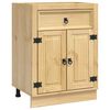 vidaXL Sk&aring;p SKI HonungsBrun 60 x 46 x 81,5 cm Massiv furu