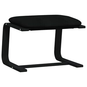 vidaXL Fotpall svart 51x41x40 cm tyg
