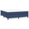 vidaXL Boxspring-s&auml;ngram bl&aring; 180x200 cm tyg