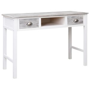 vidaXL Skrivbord gr&aring; 110x45x76 cm tr&auml;