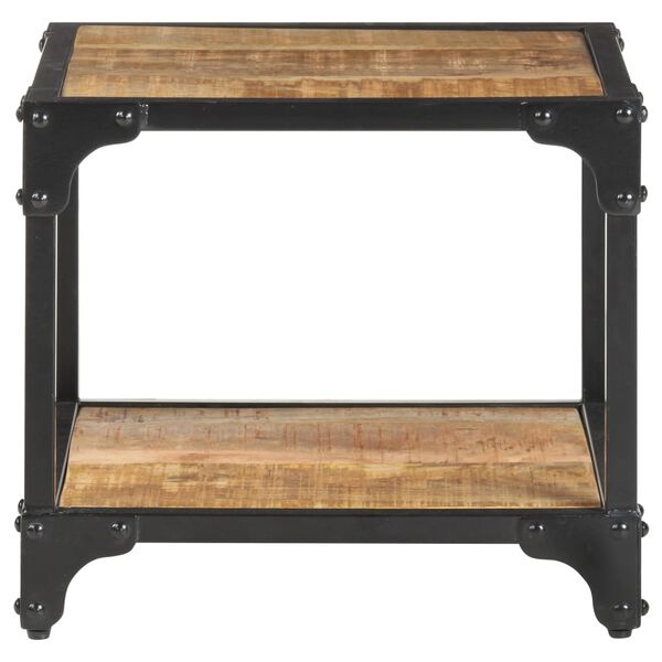 vidaXL Soffbord 40x40x36 cm massivt grovt mangoträ