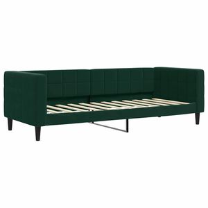vidaXL Dagb&auml;dd m&ouml;rkgr&ouml;n 80x200 cm sammet