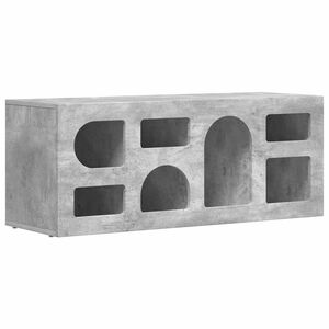 vidaXL TV-sk&aring;p ELST 100 x 35 x 40 cm Betonggr&aring; Konstruerat tr&auml;
