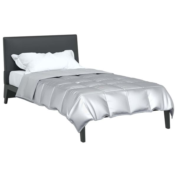 vidaXL Full &Aring;rs-Duvet Silver 220 x 135 cm Satin och Mikrofiber