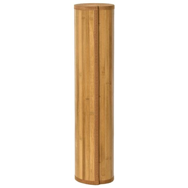 vidaXL Matta rektangul&auml;r naturlig 100x400 cm bambu