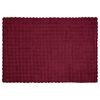 vidaXL Faux Kaninpäls Filt 4 pcs Bordeaux Röd 130 x 150 cm Polyester