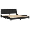 vidaXL Bed Frame without Mattress "Hanko" Black 180x200 cm Velvet
