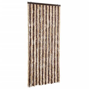 vidaXL Insektsdraperi beige och ljusbrun 90x220 cm chenille