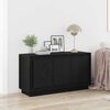 vidaXL Sideboard Svart Ek 102 x 35 x 55 cm Konstruerat tr&auml;