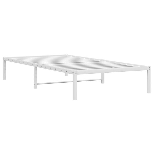 vidaXL S&auml;ngram metall vit 107x203 cm