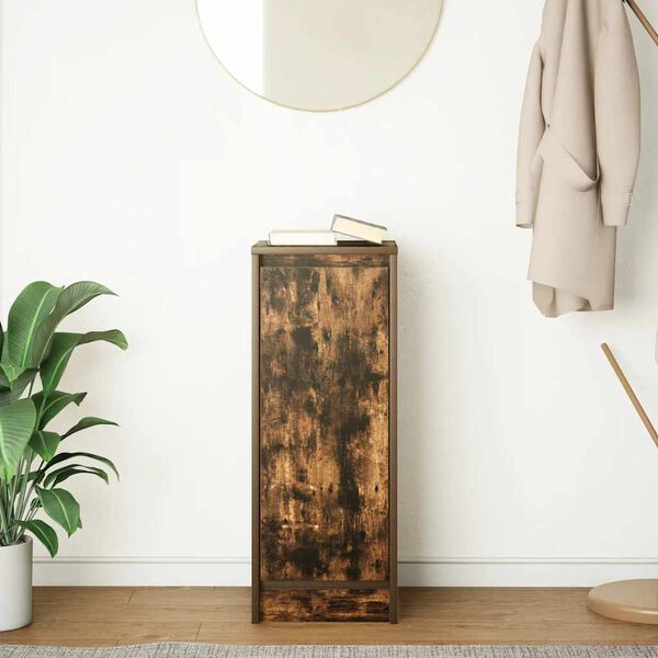 vidaXL Skänk rökt ek 29,5x34x76 cm konstruerat trä