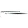 vidaXL Utdragbar markis Vit 500 &times; 300 cm Canvas och Aluminium