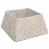 vidaXL Jultr&auml;dskrage Fyrkantig Vit 50 x 50 x 25 cm Vattenhyacint