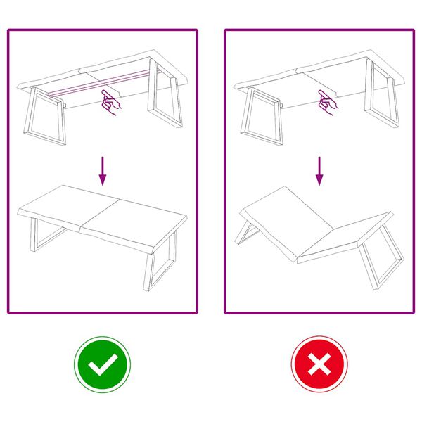 vidaXL Bordsskiva m&ouml;rkbrun 120x50x(2-6) cm behandlad massiv ek