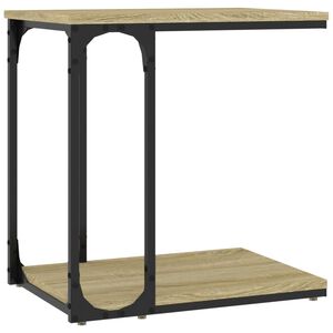 vidaXL Sidobord sonoma-ek 50x35x52 cm konstruerat tr&auml;