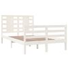 vidaXL S&auml;ngram utan madrass vit 120x200 cm massiv furu