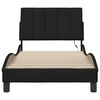 vidaXL Bed Frame without Mattress "Hanko" Black 90x190cm Fabric