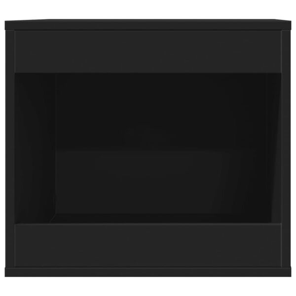 vidaXL Skåp för kattlåda svart 47x59x42 cm konstruerat trä