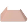vidaXL Flytande hylla V&auml;ggmonterad 4 pcs Rosa 100 x 9 x 2,5 cm St&aring;l