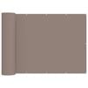 vidaXL Balkongsk&auml;rm 150 x 300 cm Tyg med PU-bel&auml;ggning Taupe