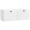 vidaXL V&auml;ggmonterad TV-b&auml;nk 78,5 x 31 x 30 cm Vit h&ouml;gglans