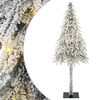 vidaXL Julgran med 300 LED-lampor med stativ Vit 210 cm PE och St&aring;l