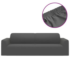 vidaXL Soff&ouml;verdrag 3-sits med stretch antracit polyesterjersey
